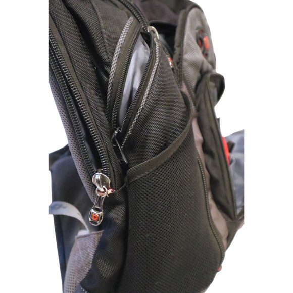 SwissGear by Wenger ScanSmart Laptop Backpack Black/Red Travel Tech - Picture 9 of 10